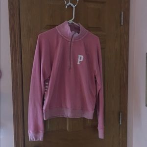 Vs pink quarter zip